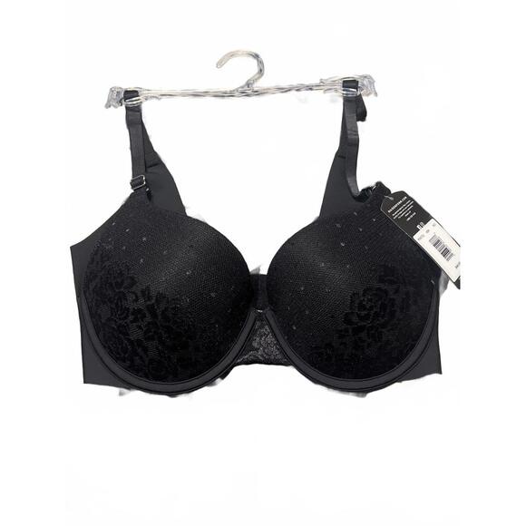 Maidenform Black Floral Pattern Underwire Bra Size 38B - Picture 1 of 6